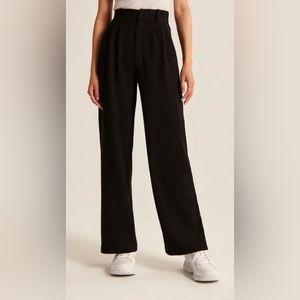NEW PinkLaura Wide-Leg Pant, Black, Size Large (Short Length)